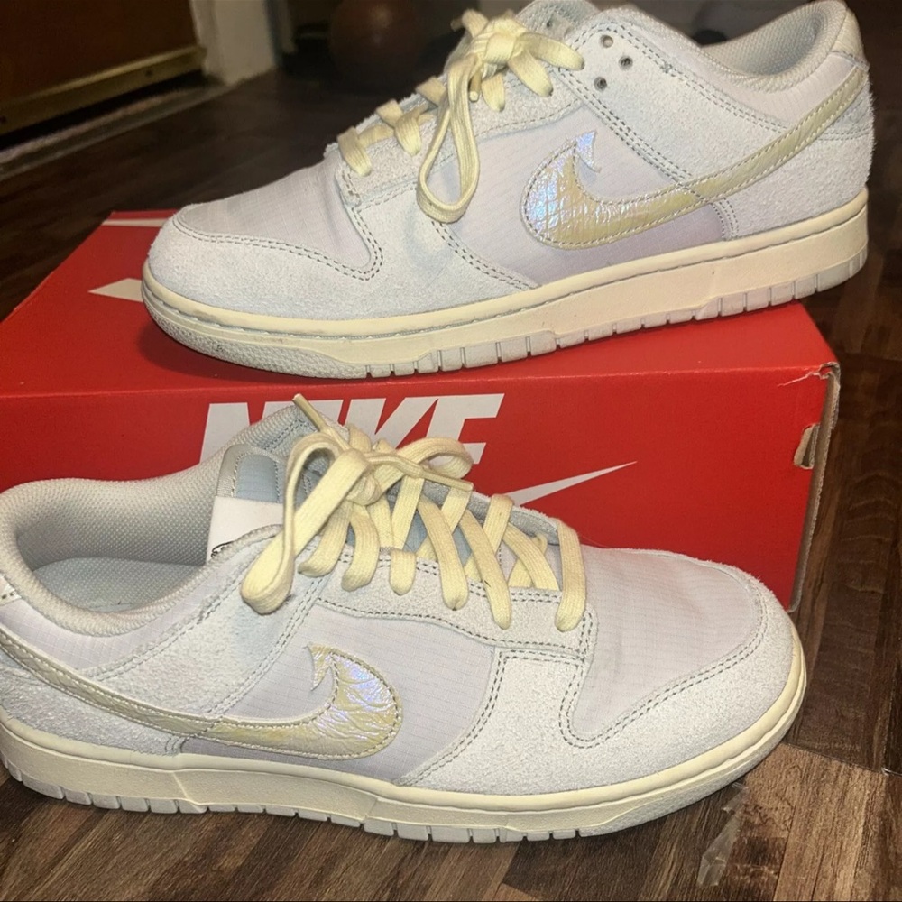 These are Nike dunks gone fishing real authentic only wore 1 have original box